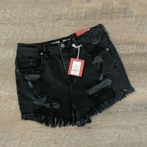 • Mossimo • Distressed High Rise Denim Shorts